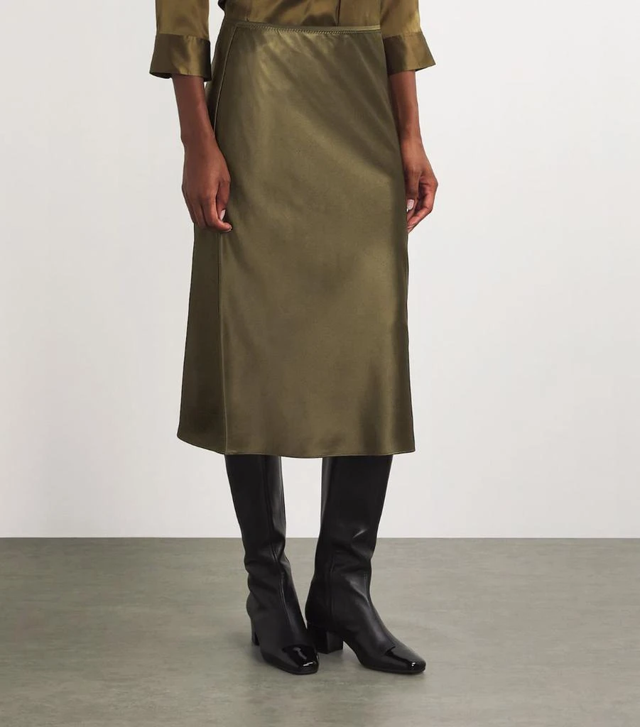 Joseph Silk-Satin Isaak Skirt 3