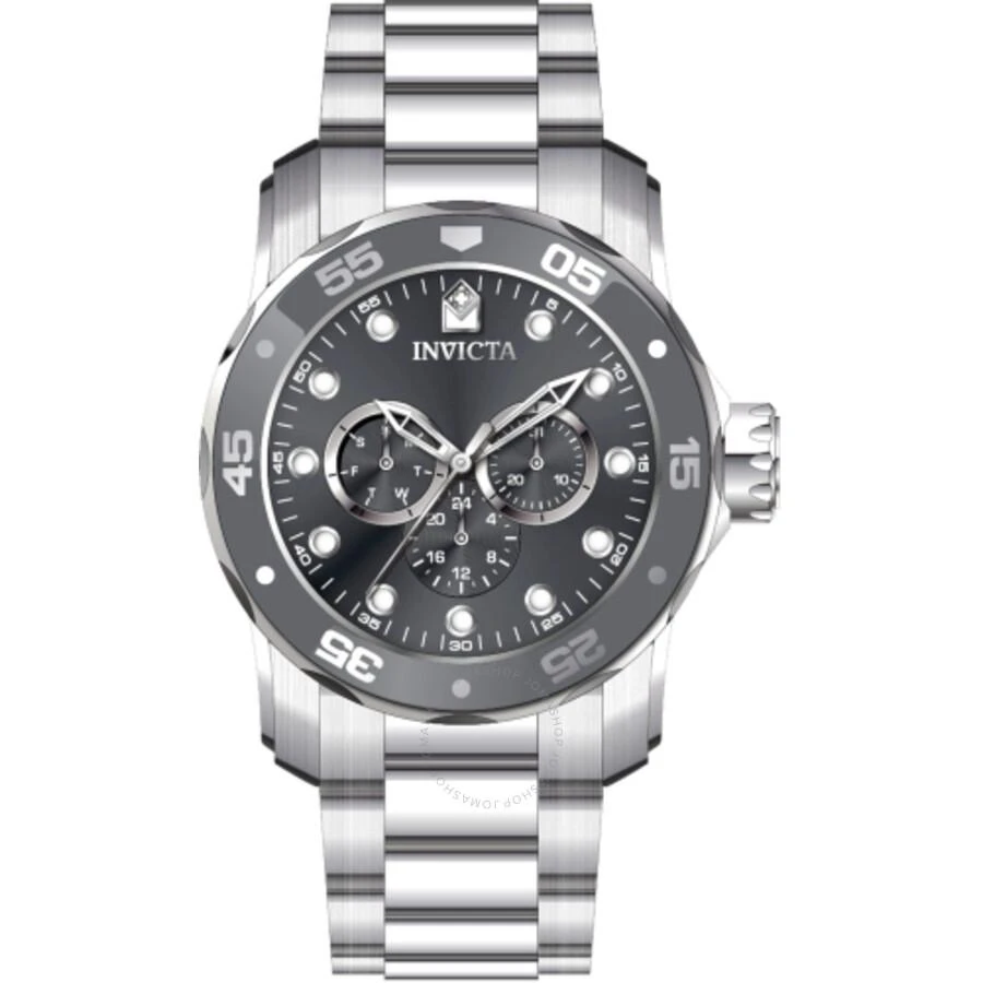 Invicta Pro Diver Scuba Quartz Charcoal Dial Men's Watch 45723 1