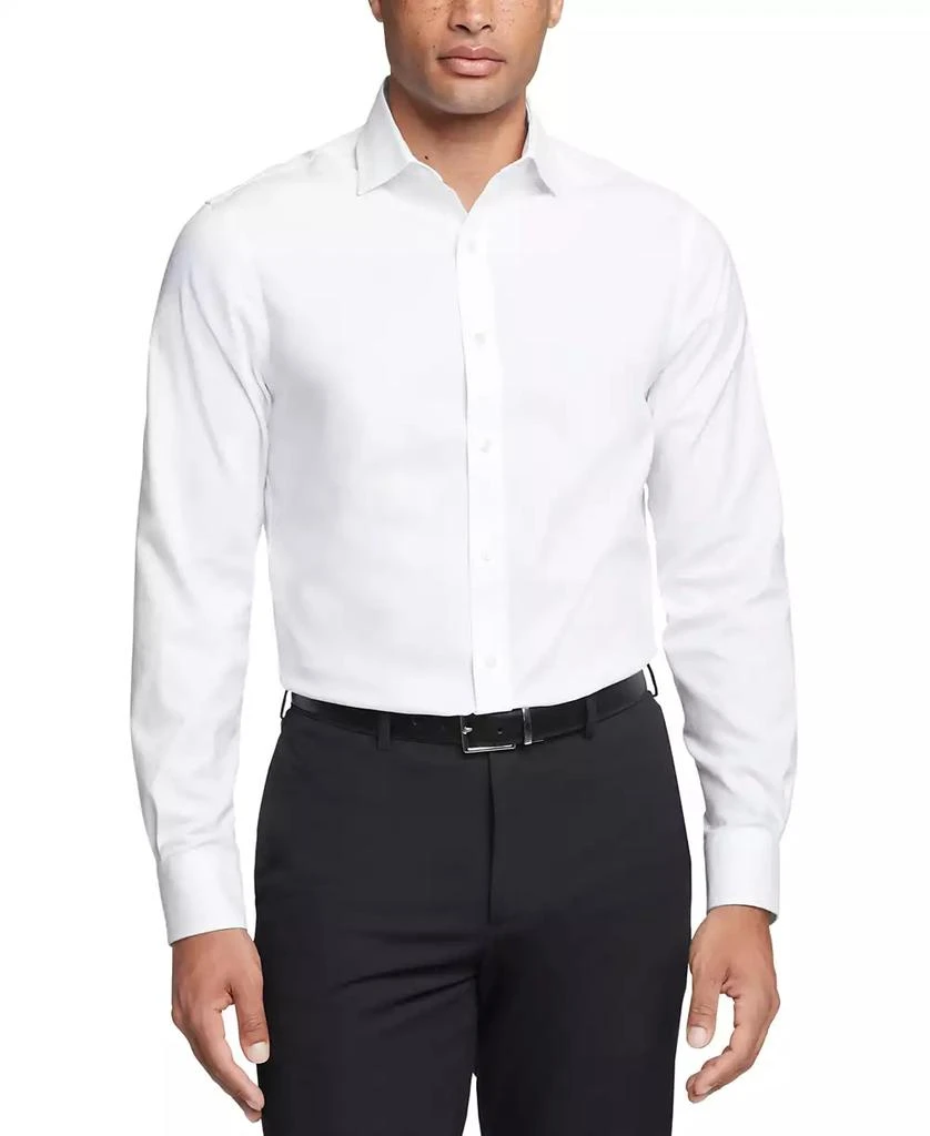Tommy Hilfiger Men's Regular Fit TH Flex Essentials Wrinkle Free Stretch Dress Shirt 1