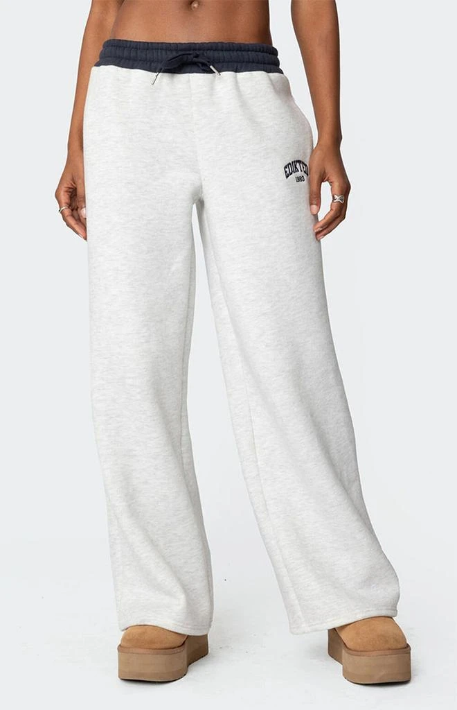 Edikted Edikted Contrast Embroidered Sweatpants 2