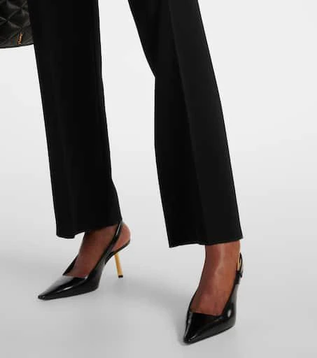 Yves Saint Laurent Lee 75 polished leather slingback pumps 4