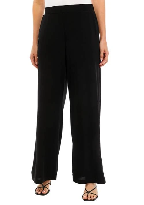 Premise Womens Pull On Knit Crepe Pants 1