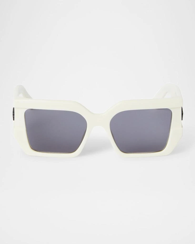 NEW OFF-WHITE SUNGLASSES WHITE UNISEX EYEWEAR OFF-WHITE OERI097 MILANO 0107 Off-White MILANO Dark Grey Square Unisex Sunglasses OERI097  main image 3