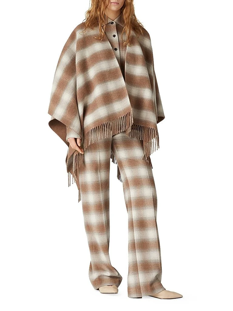 Loro Piana Tartan Wish Cashmere Poncho 2