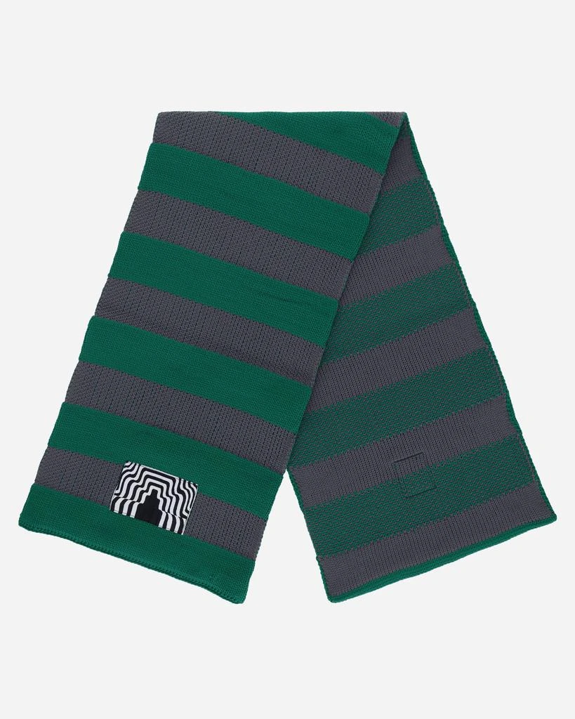 Cav Empt Poly Knit Stripe Scarf Green 3