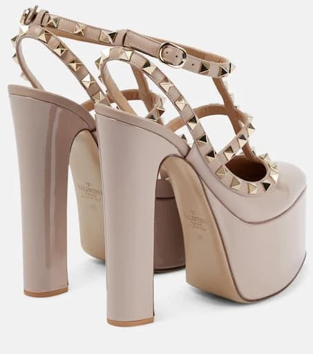 Valentino Rockstud patent leather platform pumps 3
