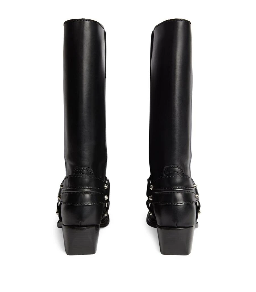 Sandro Paris Leather Motorcyle Boots 2