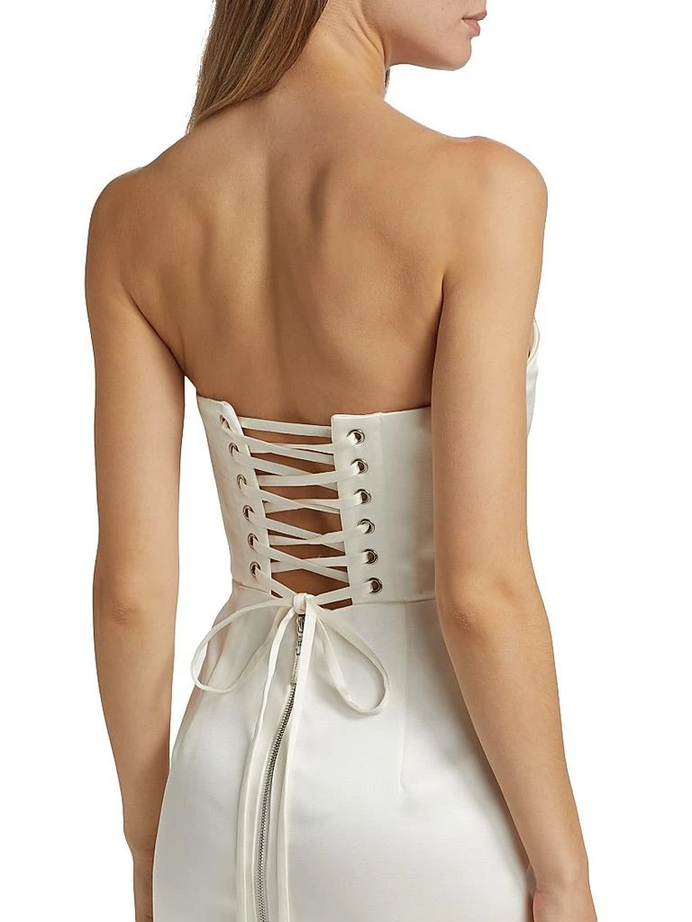 BRONX AND BANCO Florentina Corset Satin Gown 6