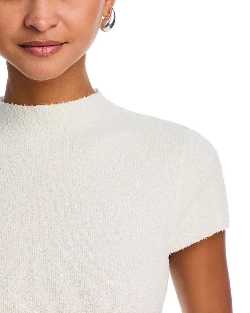 AQUA Bouclé Mock Neck Mini Dress 2
