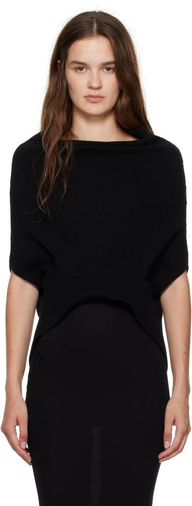 Rick Owens Black Concordians SL Shroud Sweater 1