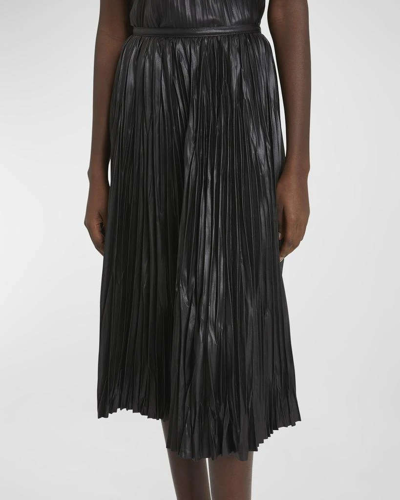 Proenza Schouler Rosalyn Pleated Faux-Leather Skirt 6