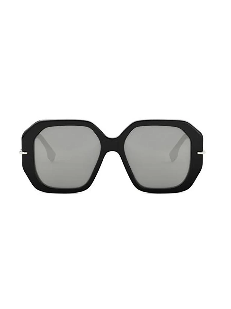 Fendi Fendi Eyewear Selleria Geometric Frame Sunglasses 1
