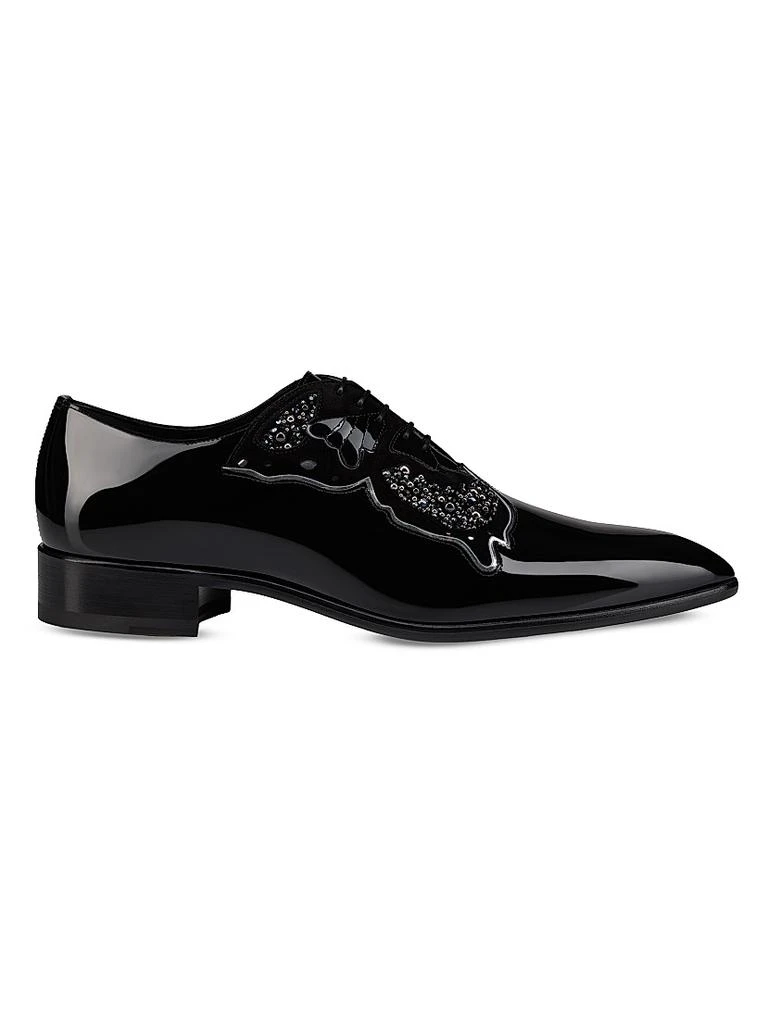 Christian Louboutin Black Patent Lace-Up Men’s Dress Shoes - Size 45 (12) Greggo patent leather Oxford shoes in black - Christian  main image 4