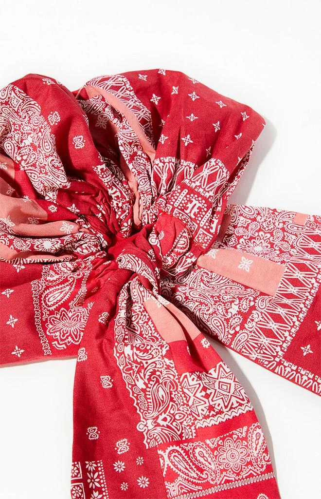 LA Hearts Red Bandana Scarf 3