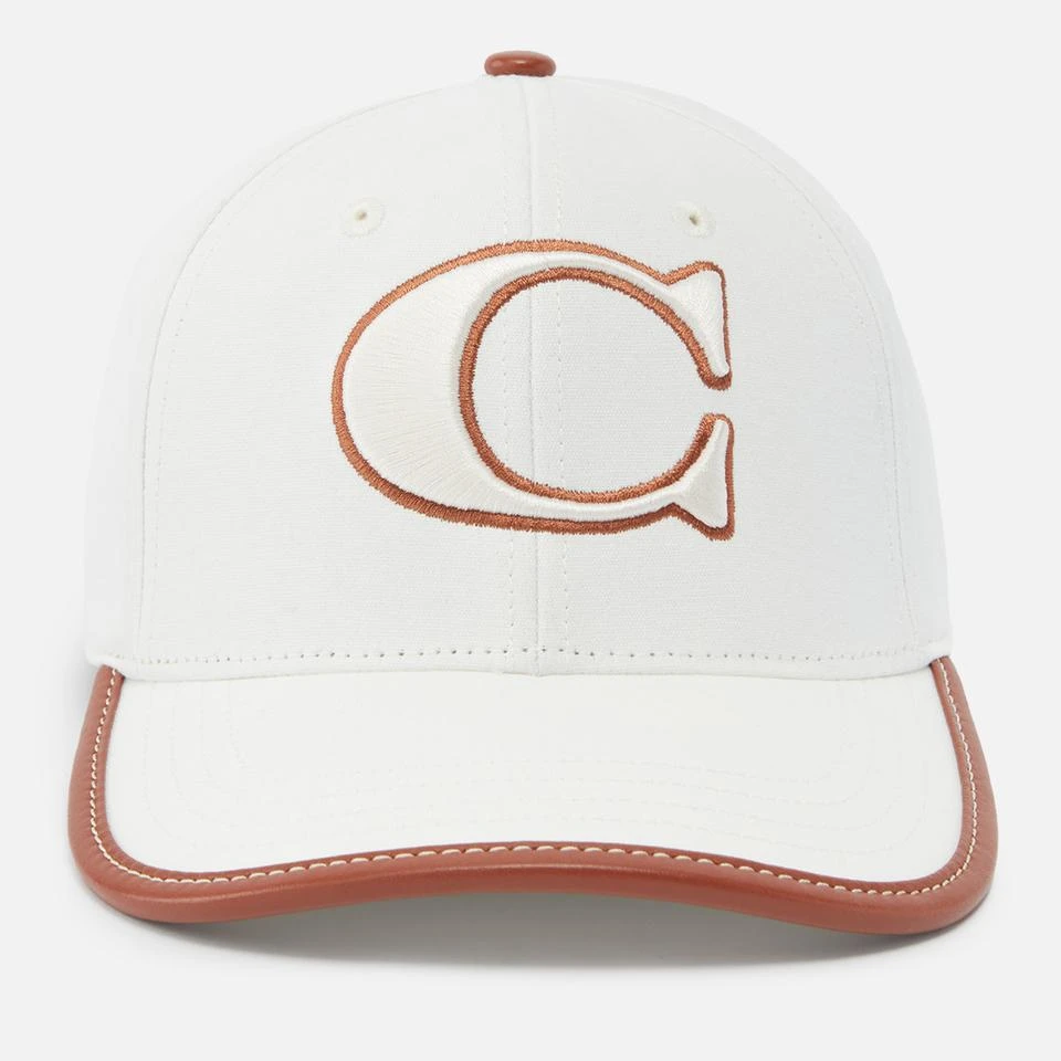 Coach Coach C Cotton Canvas Baseball Hat 1