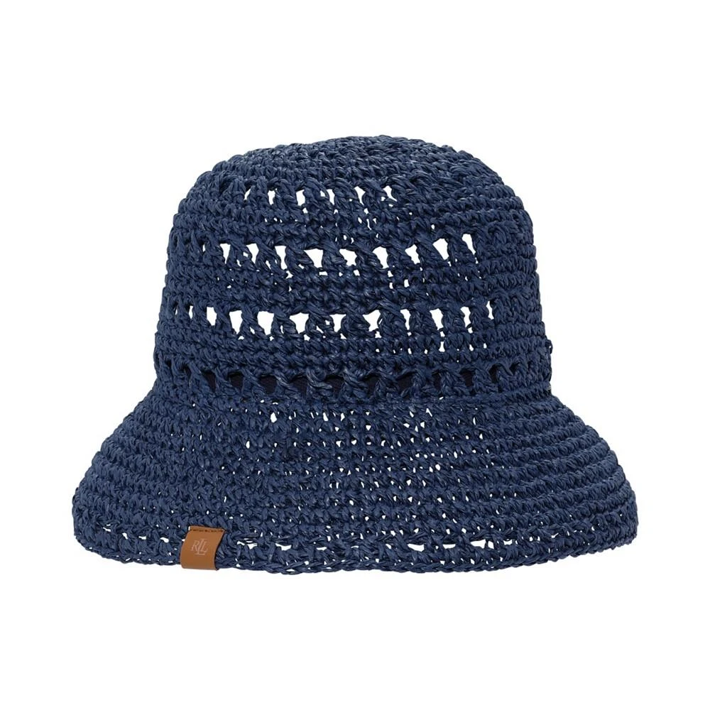 Lauren Ralph Lauren Paper Straw Crochet Bucket Hat 1