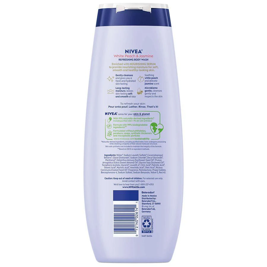 Nivea Refreshing Body Wash with Nourishing Serum White Peach and Jasmine 2
