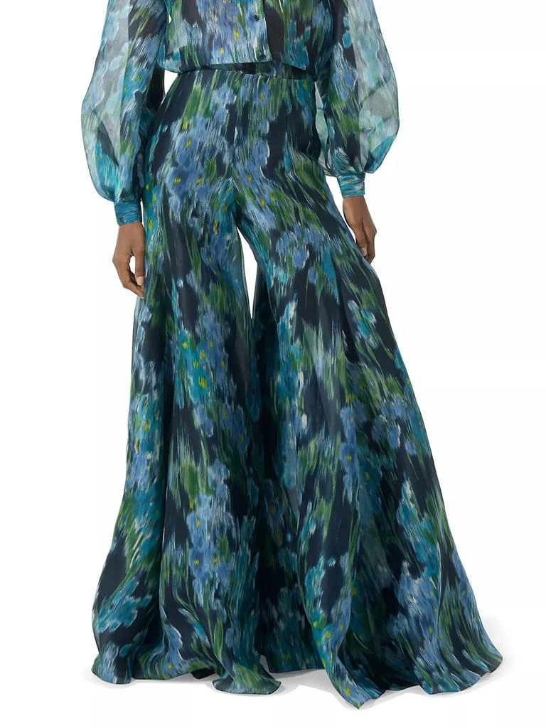 Carolina Herrera Floral Silk Palazzo Pants 3