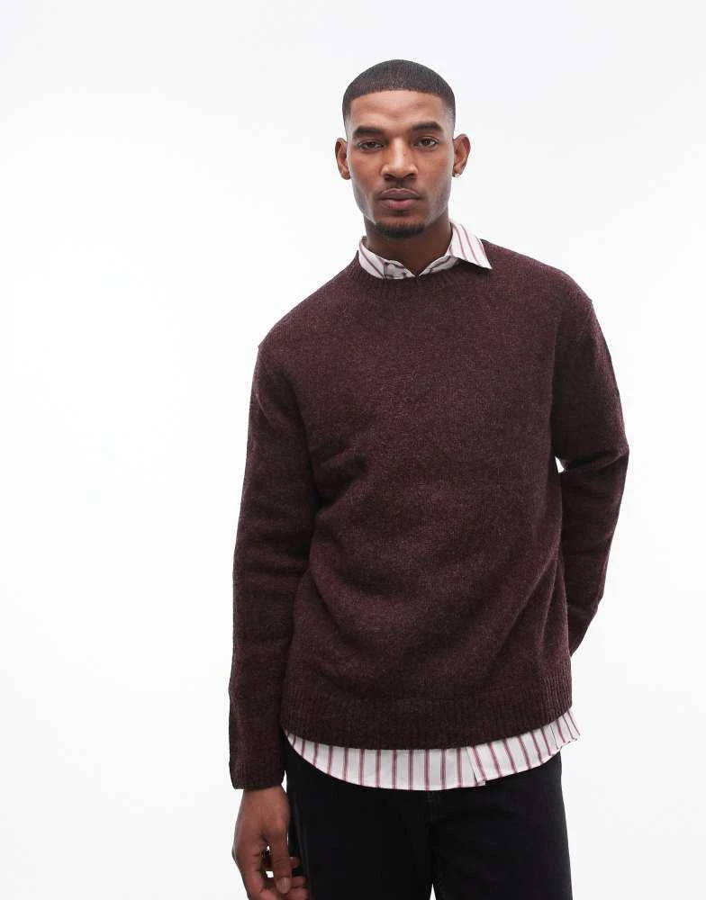 ARKET ARKET wool sweater in burgundy 2