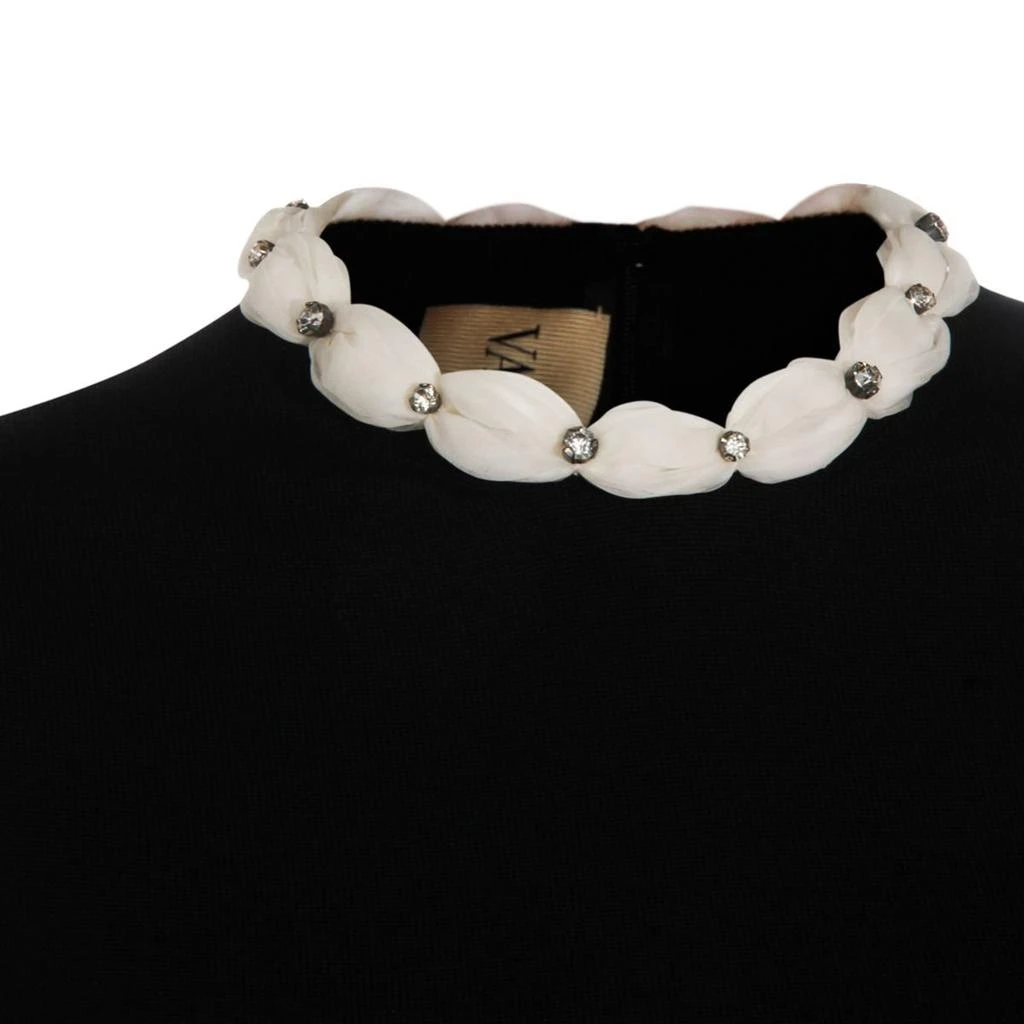 Valentino Valentino	Embellished-Collar Short-Sleeved Jumper 3