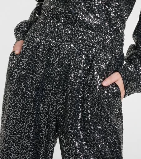 Dolce 
Gabbana Sequined high-rise wide-leg pants 4