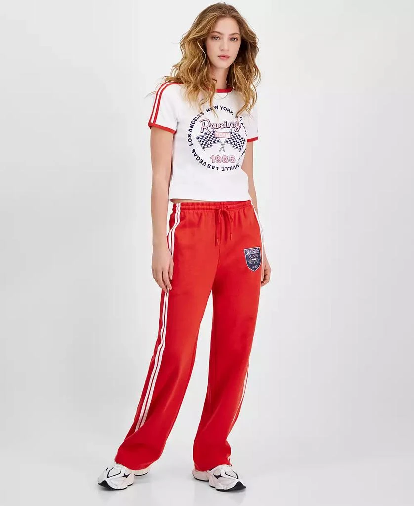 Love Tribe Juniors' Racing Side-Striped Track Pants 1