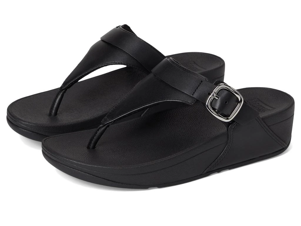 FitFlop Lulu Adjustable Leather Toe Post Sandals 1