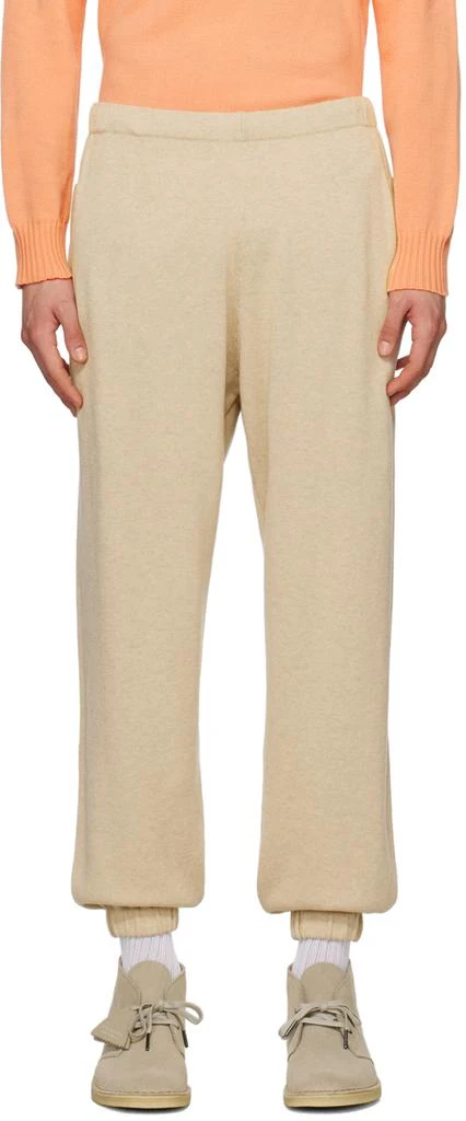 Ghiaia Cashmere Beige Jogger Sweatpants 1