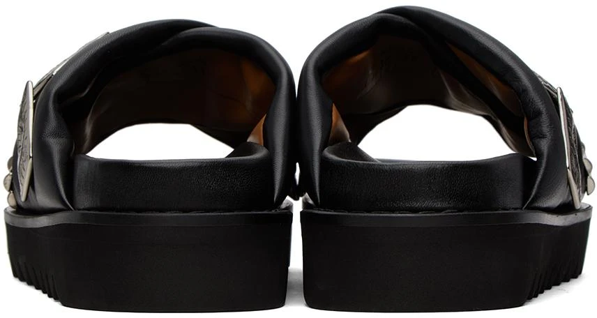 Toga Virilis SSENSE Exclusive Black Leather Slippers 2