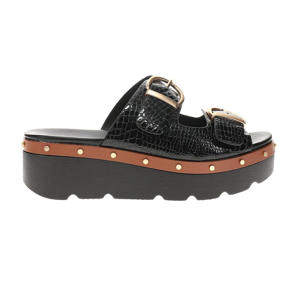 Chinese Laundry Surfs Up Croc Platform Slide Sandal