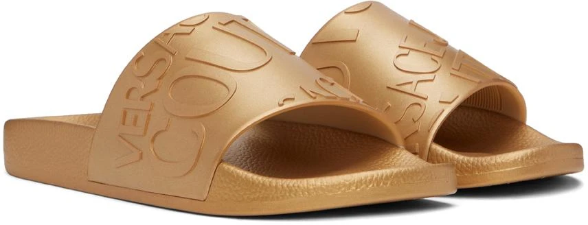 Versace Gold Logo Slides 4