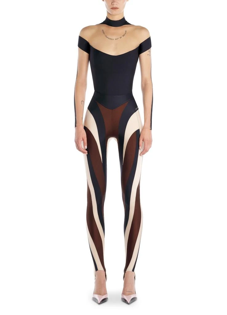 Mugler Illusion neckline bodysuit 6