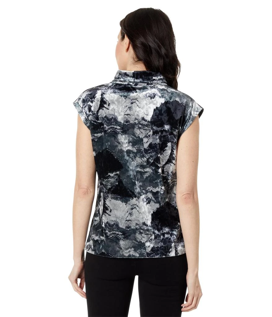 Elliott Lauren Galaxy Printed Velvet Sleeveless Turtleneck 2