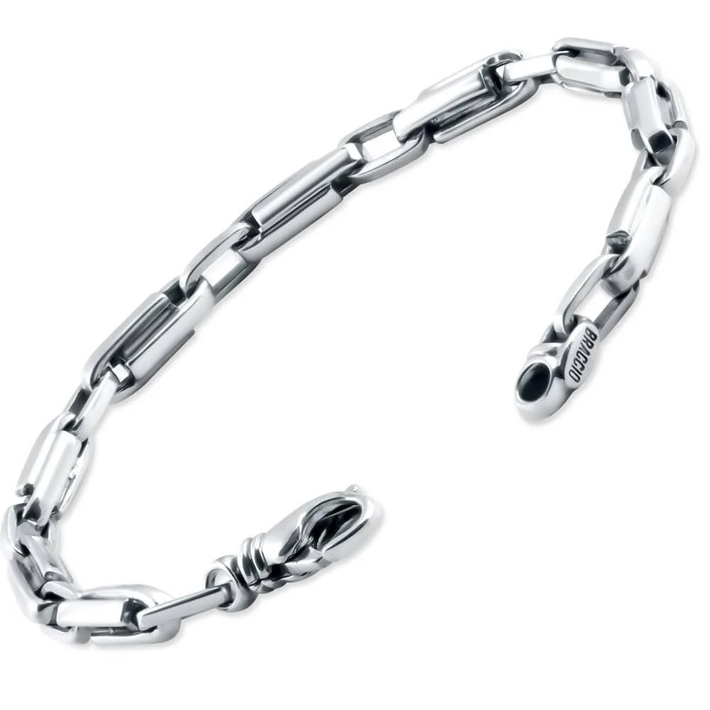 Pompeii3 Men
s 14k Gold (23gram) or Platinum (37gram) 5mm Link Bracelet 8.5" 2