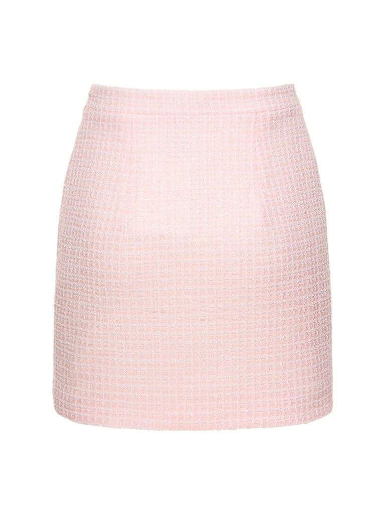 ALESSANDRA RICH Sequined Tweed Mini Skirt 4