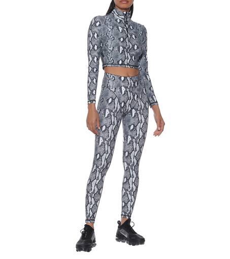 Adam Selman Sport Snake-print sports top