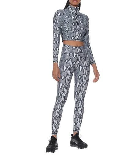 Adam Selman Sport Snake-print sports top 2