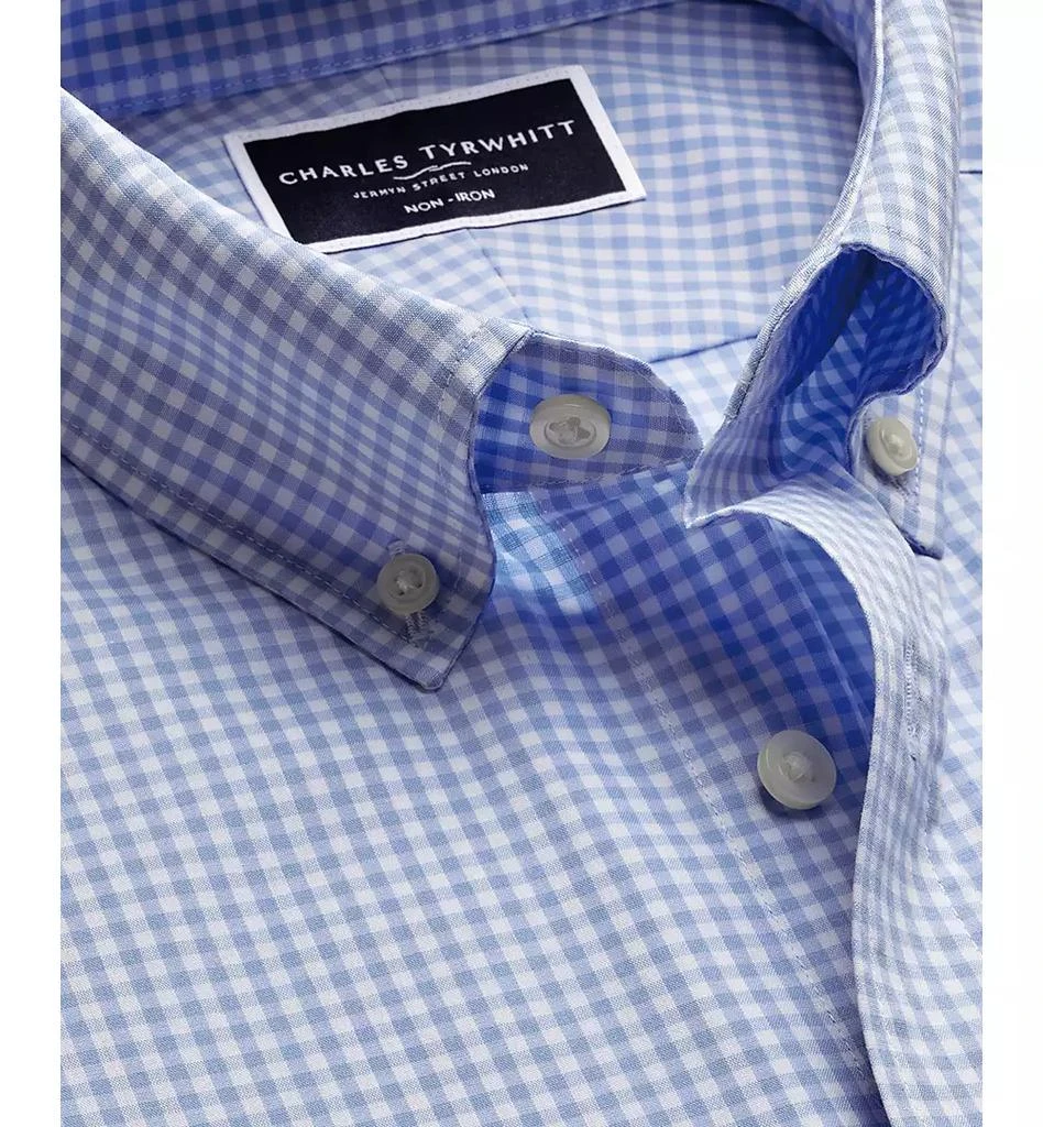 Charles Tyrwhitt Men's Slim Fit Long Sleeve Wrinkle-Resistant Button-Down Shirt 4