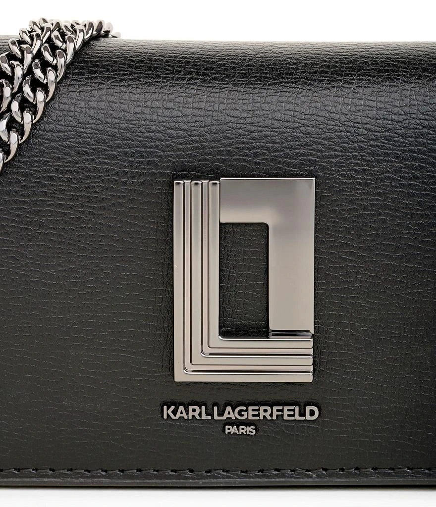 Karl Lagerfeld Paris LAFAYETTE LEATHER WALLET ON CHAIN 4