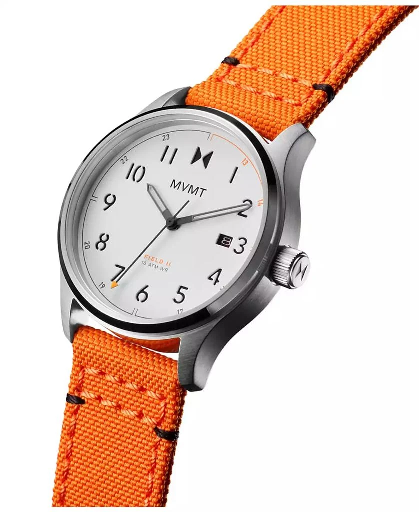 MVMT Field II Men's Orange Nylon Watch 41mm 3