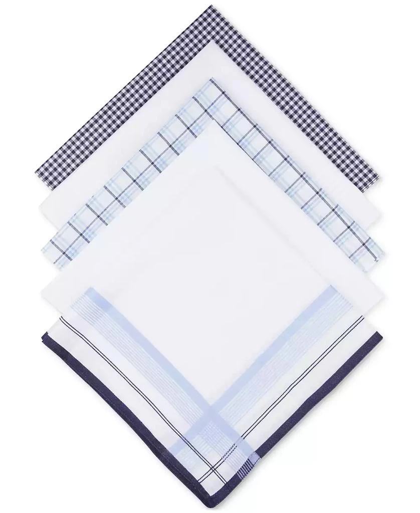 Club Room Men's 5-pk. Combination Blue Patterned Handkerchiefs, Created for Macy's 2