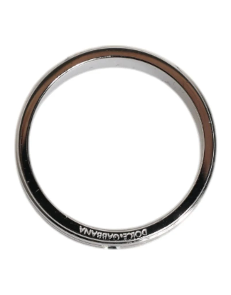 Dolce 
Gabbana Tone Brass Clear Crystal DG Logo Men
s Ring 4