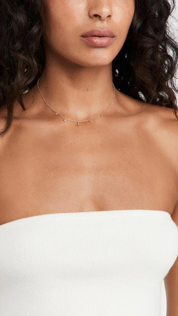 Effy 14k 5 Diamond Bezel Choker Necklace 2
