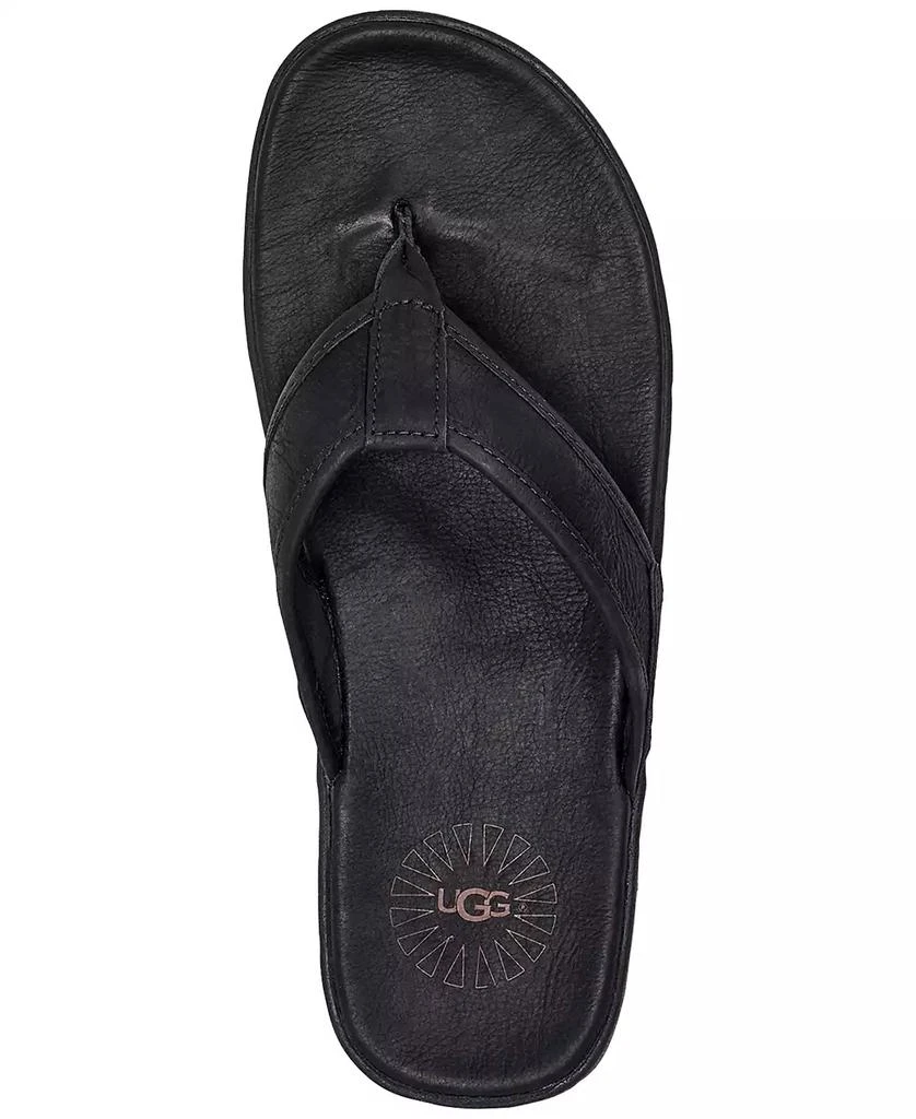 UGG® Men's Seaside Leather Lightweight Flip-Flop Sandal 5