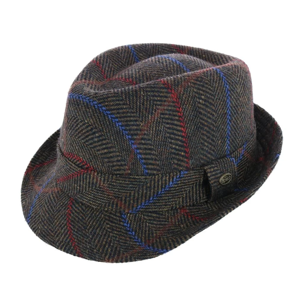 Epoch Hats Company Men's Classic Plaid Wool Fedora Hat 1