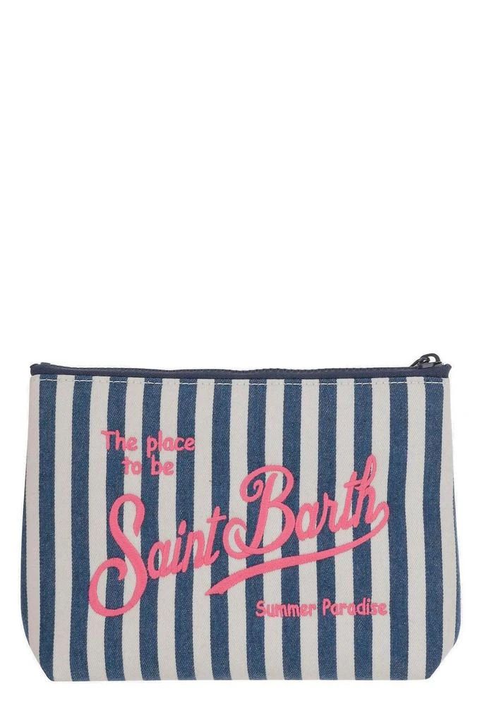 Mc2 Saint Barth Mc2 Saint Barth Aline Striped Denim Effect Pochette 2