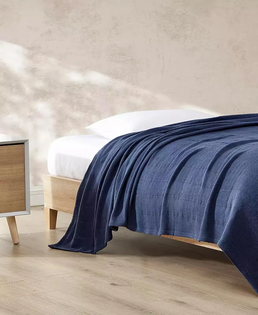 Eddie Bauer CLOSEOUT! Herringbone Solid Blanket 2