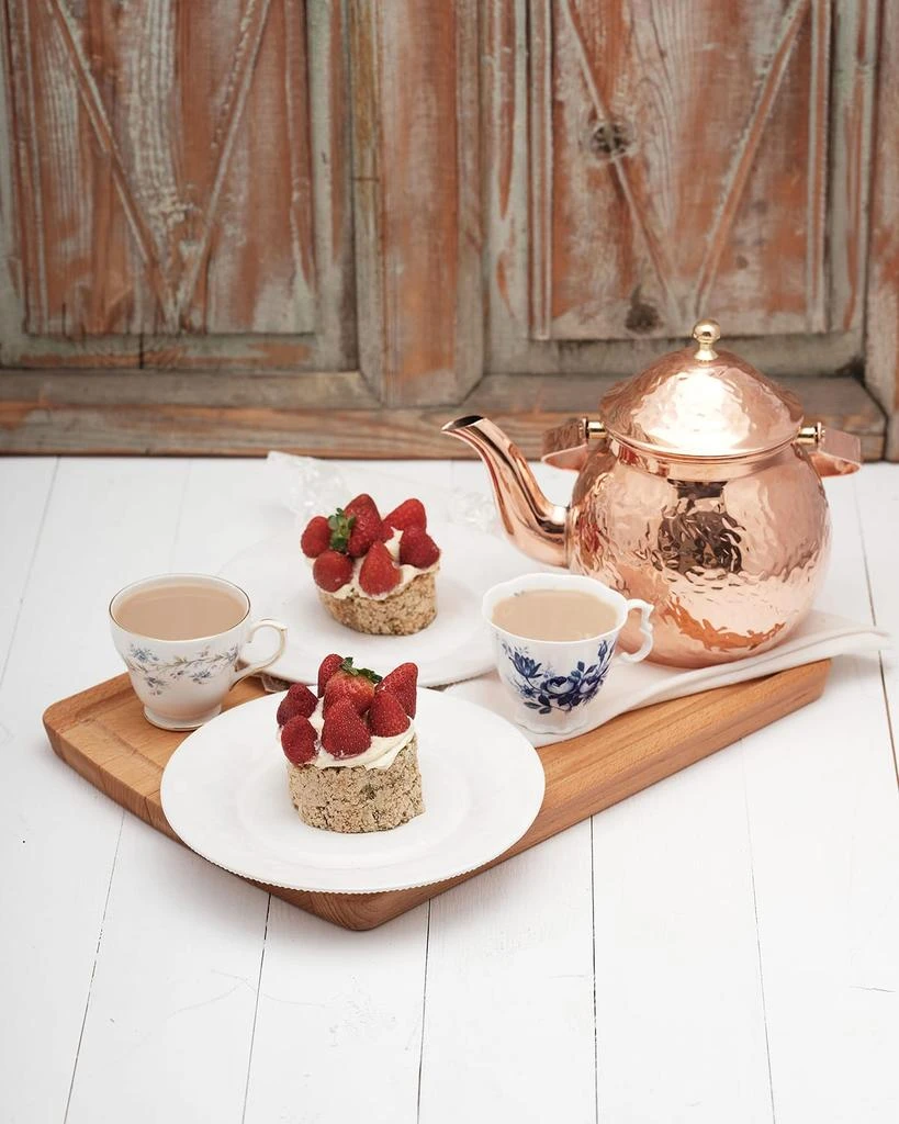 Coppermill Kitchen Vintage Inspired Copper Hand Hammered Teapot 3