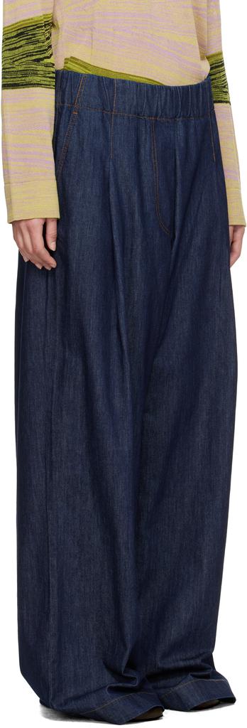 DRIES VAN NOTEN】23AW NAVY TUCK JEANS 30 DRIES VAN NOTEN】23AW