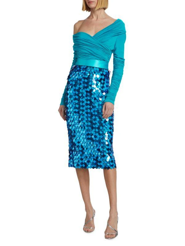 Sergio Hudson Ruched Jersey Top 7